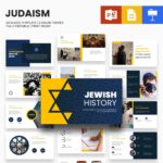 Judaism Presentation Template: 50 Slides PPTX, KEY, Google Slides Example.