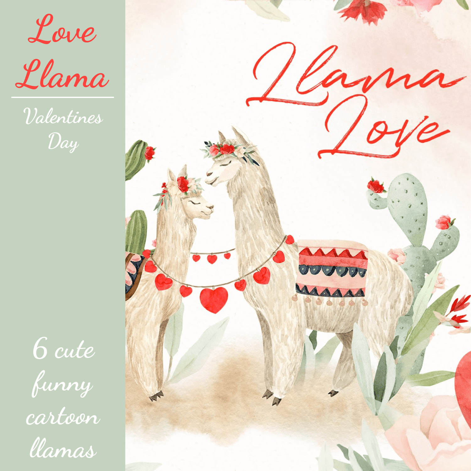 Love Llama - Valentines Day.