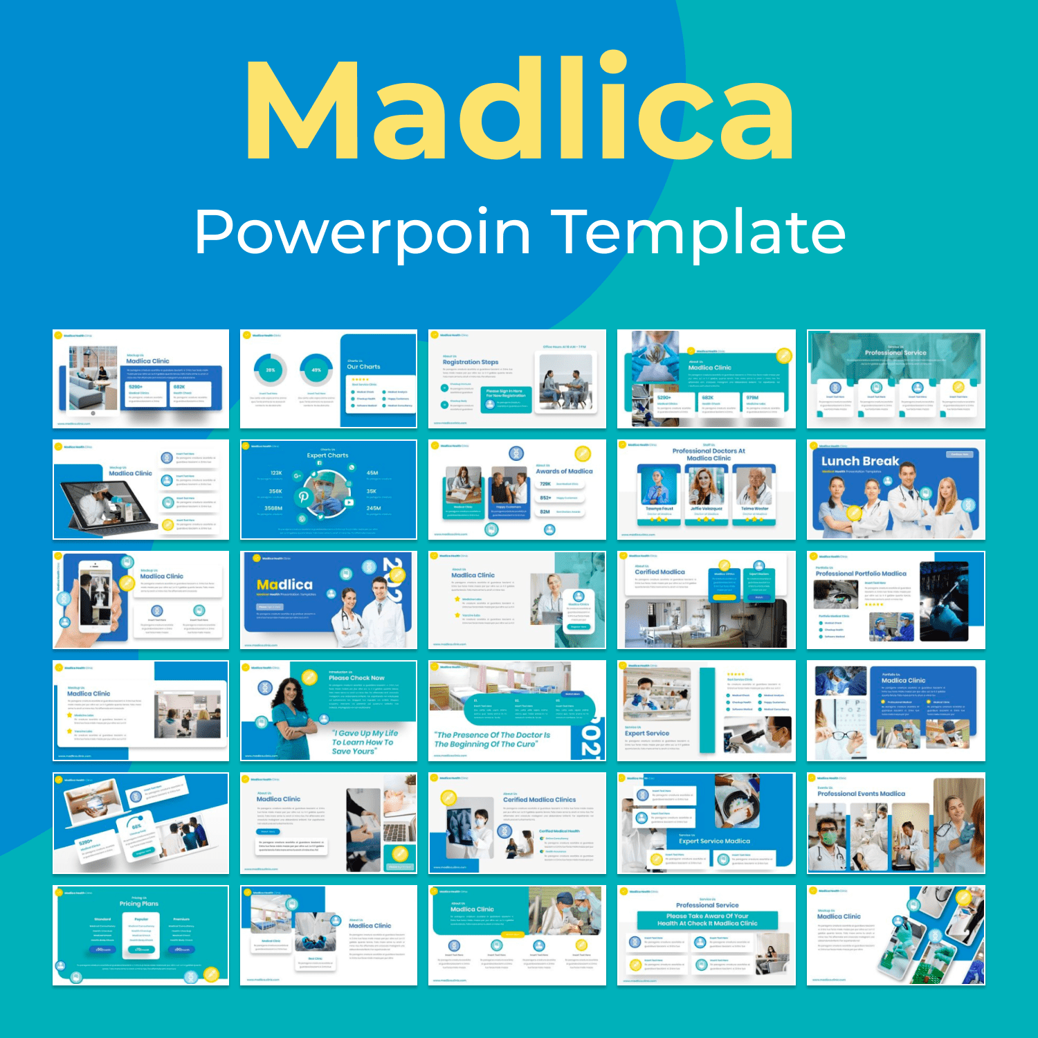 madlica medical powerpoint template.
