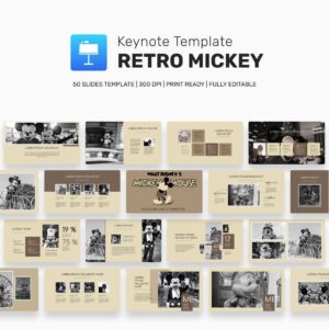 Mickey keynote template main cover.