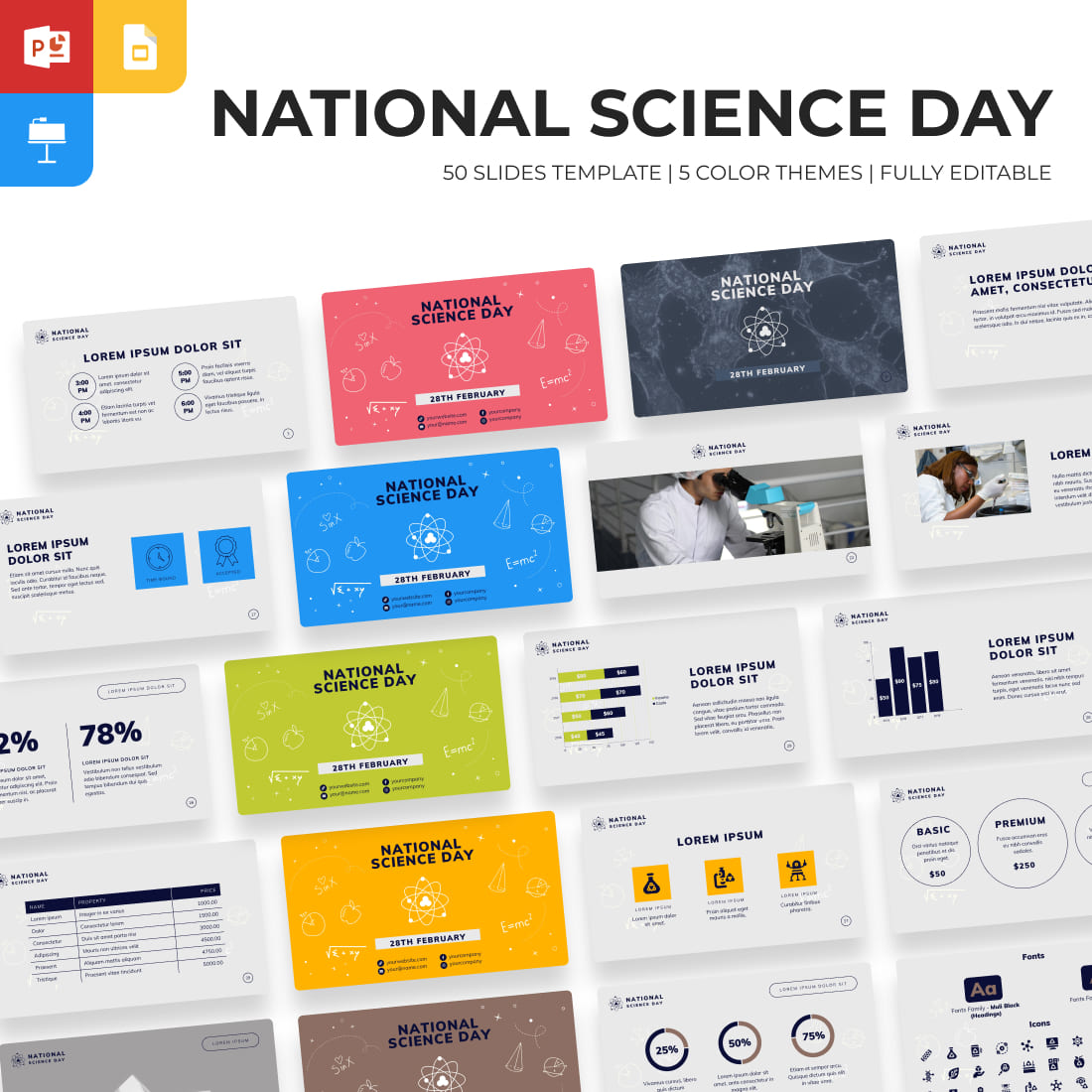 National Science Day Presentation Template.