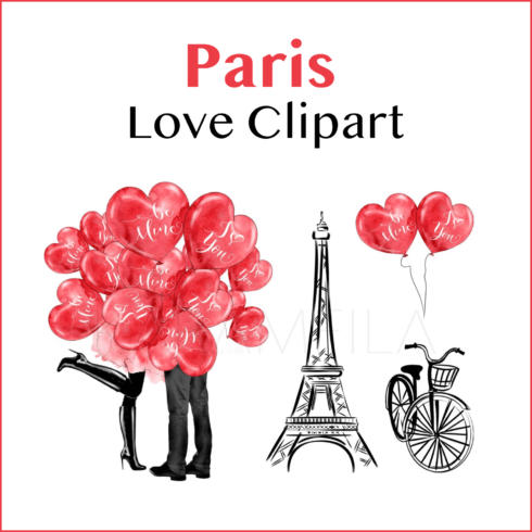 Paris Love Clipart.