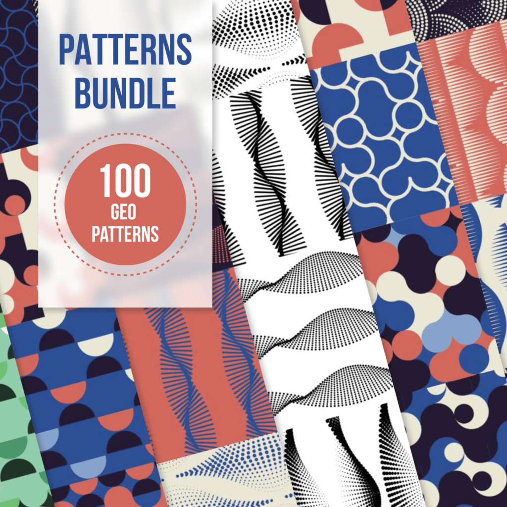 PATTERNS BUNDLE 100 Geo Patterns MasterBundles