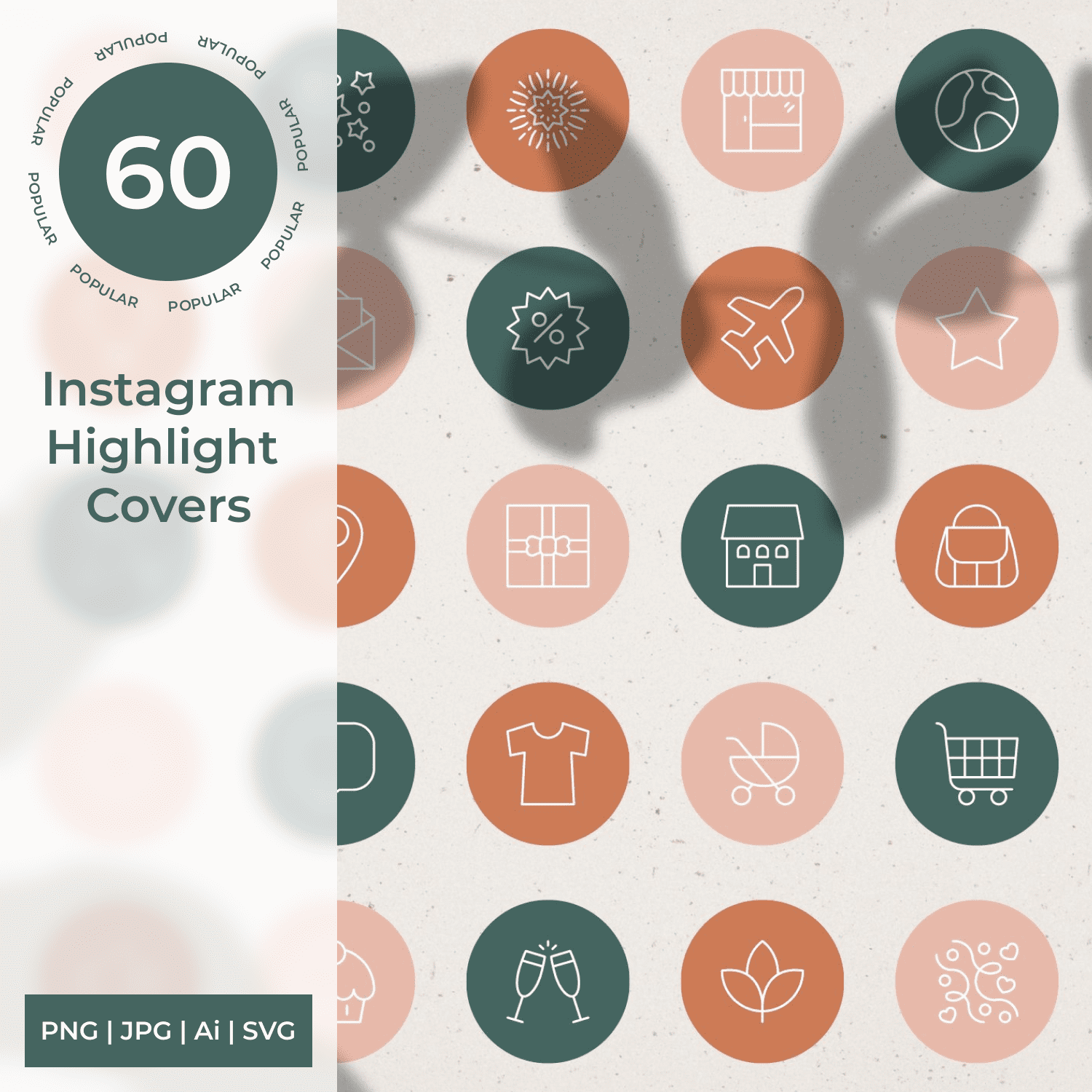 Popular Instagram Highlight Covers.