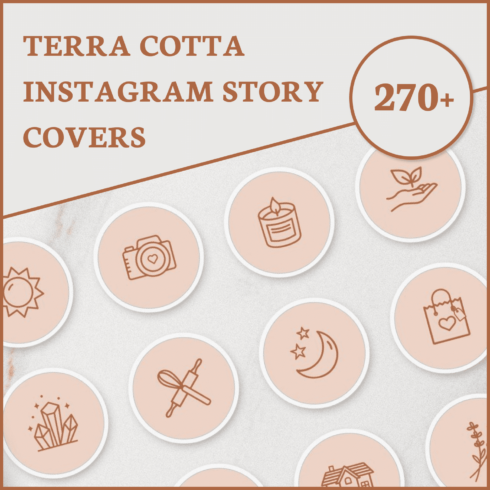 Terra Cotta Instagram Story Covers.