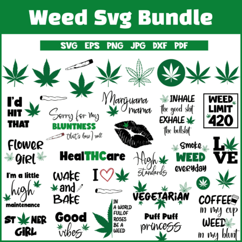 Weed Quotes Svg Marijuana.