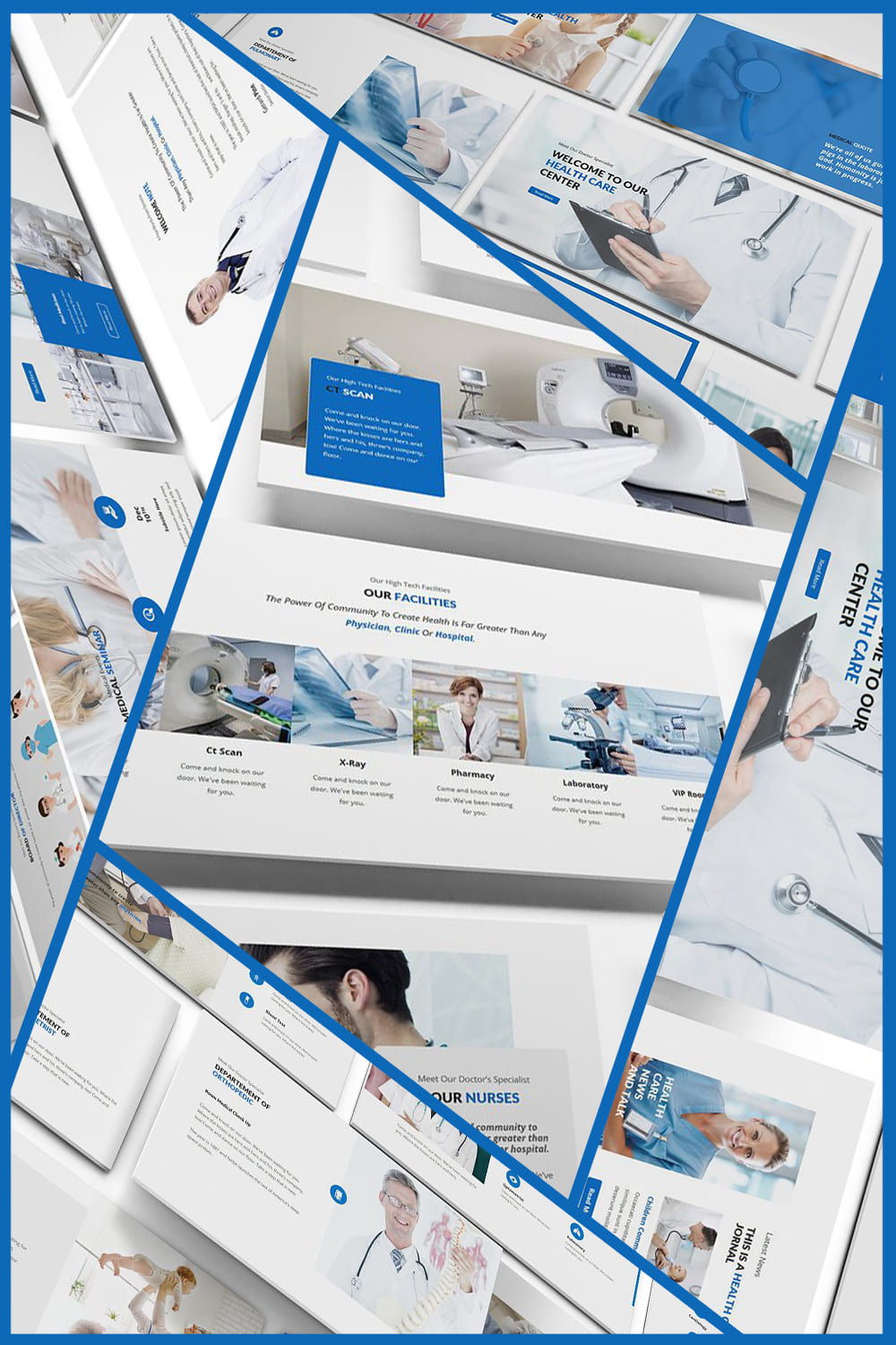 Preview of Medical and Health Care Google Slides Template.