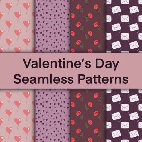 Valentine’s Day Seamless Patterns preview.