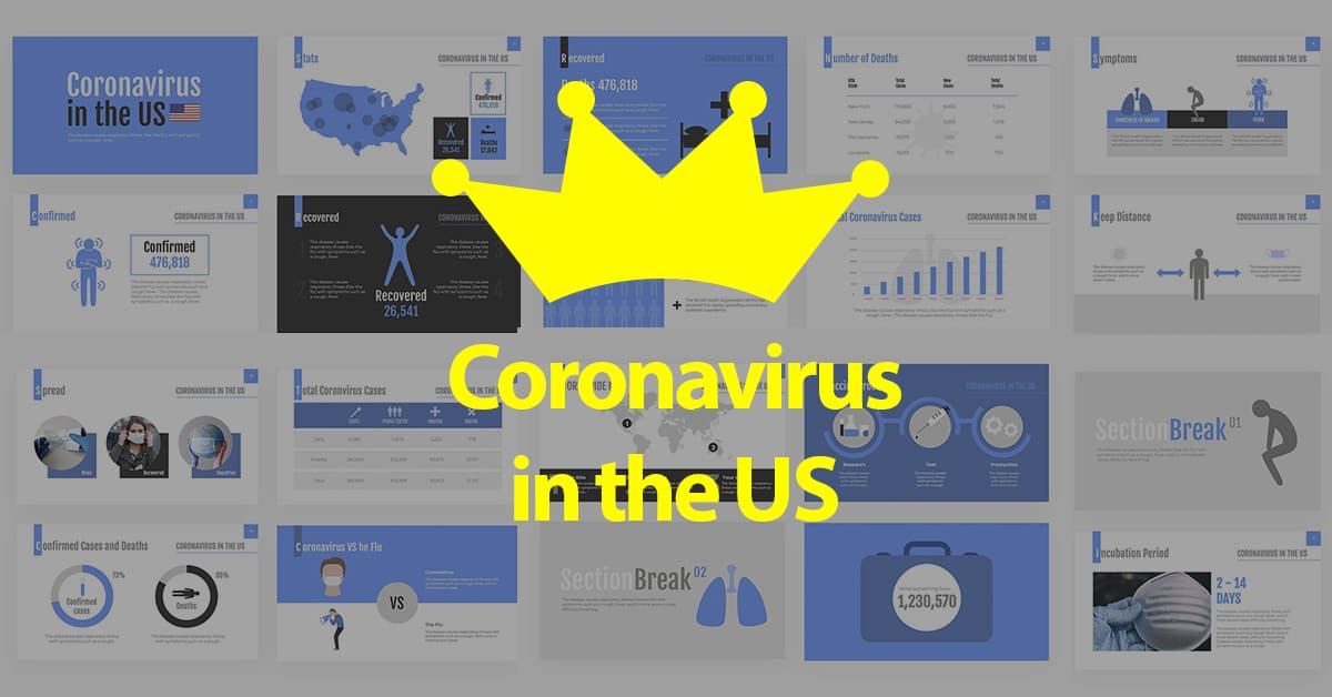 Preview of Coronavirus in the US PowerPoint.