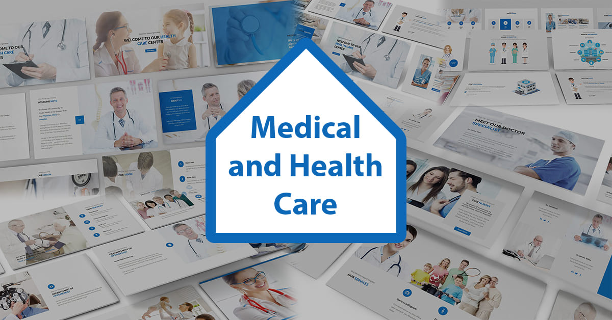 Medical and Health Care Google Slide comes with modern look and simple design presentation.