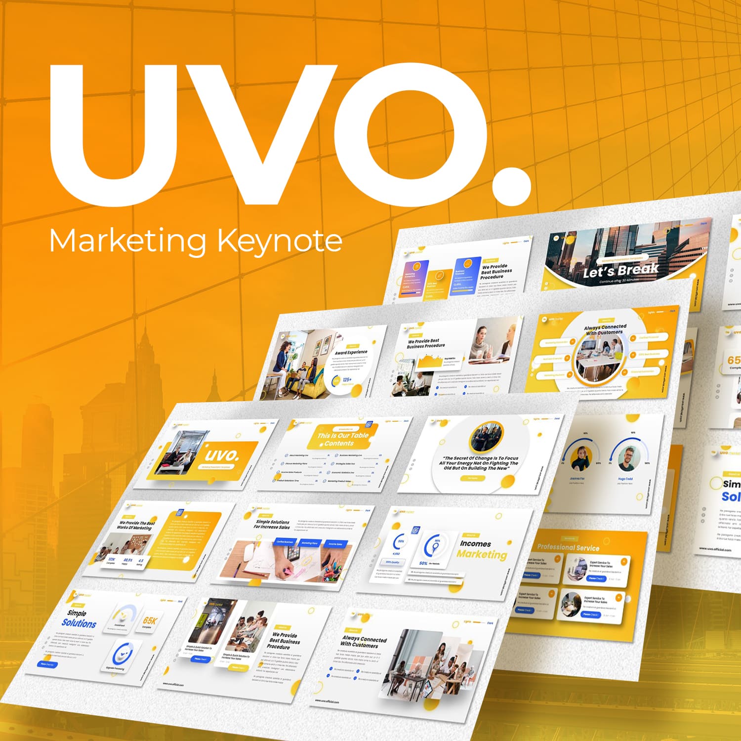 Uvo - Marketing Keynote Template.