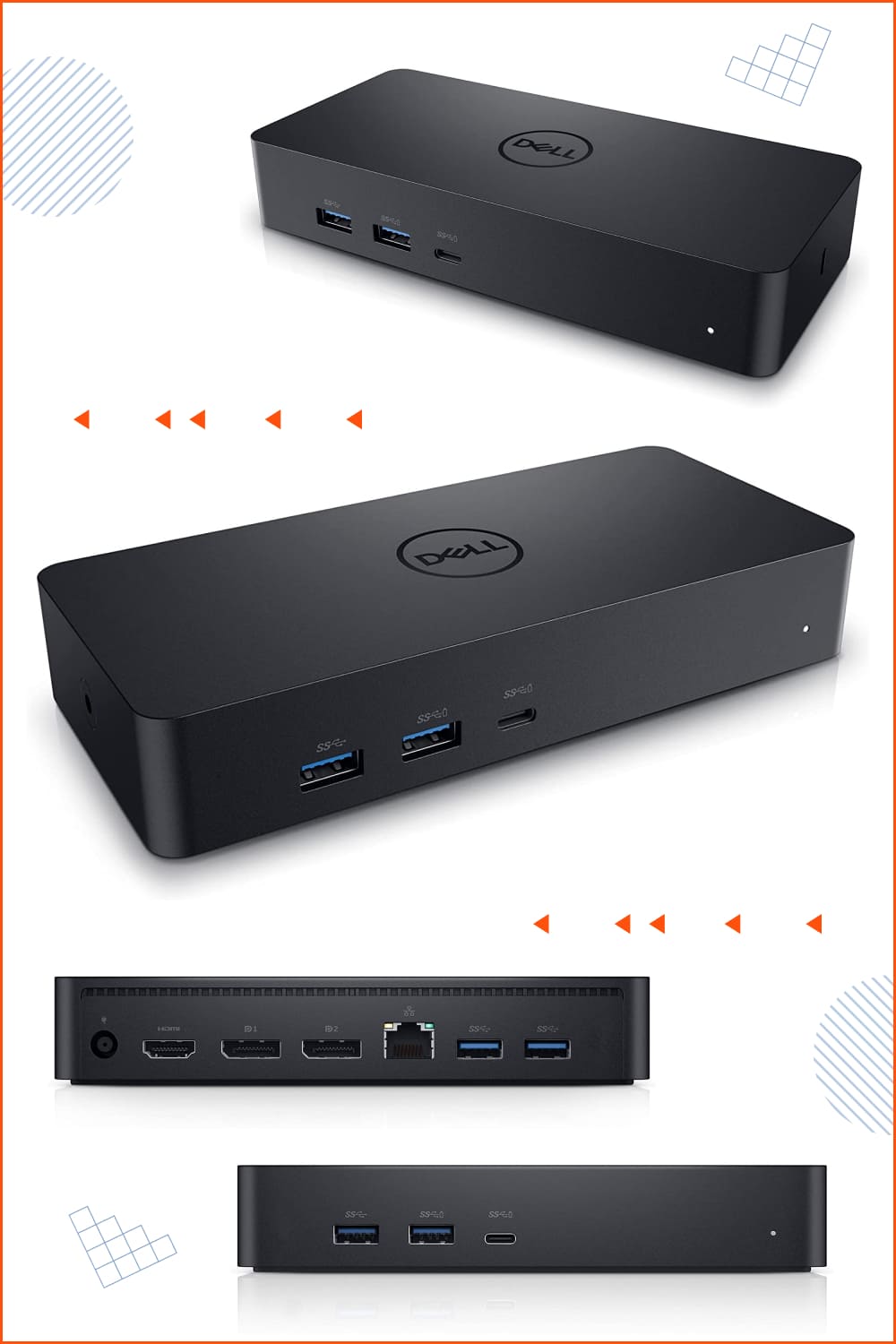 Black universal doc station from Dell.