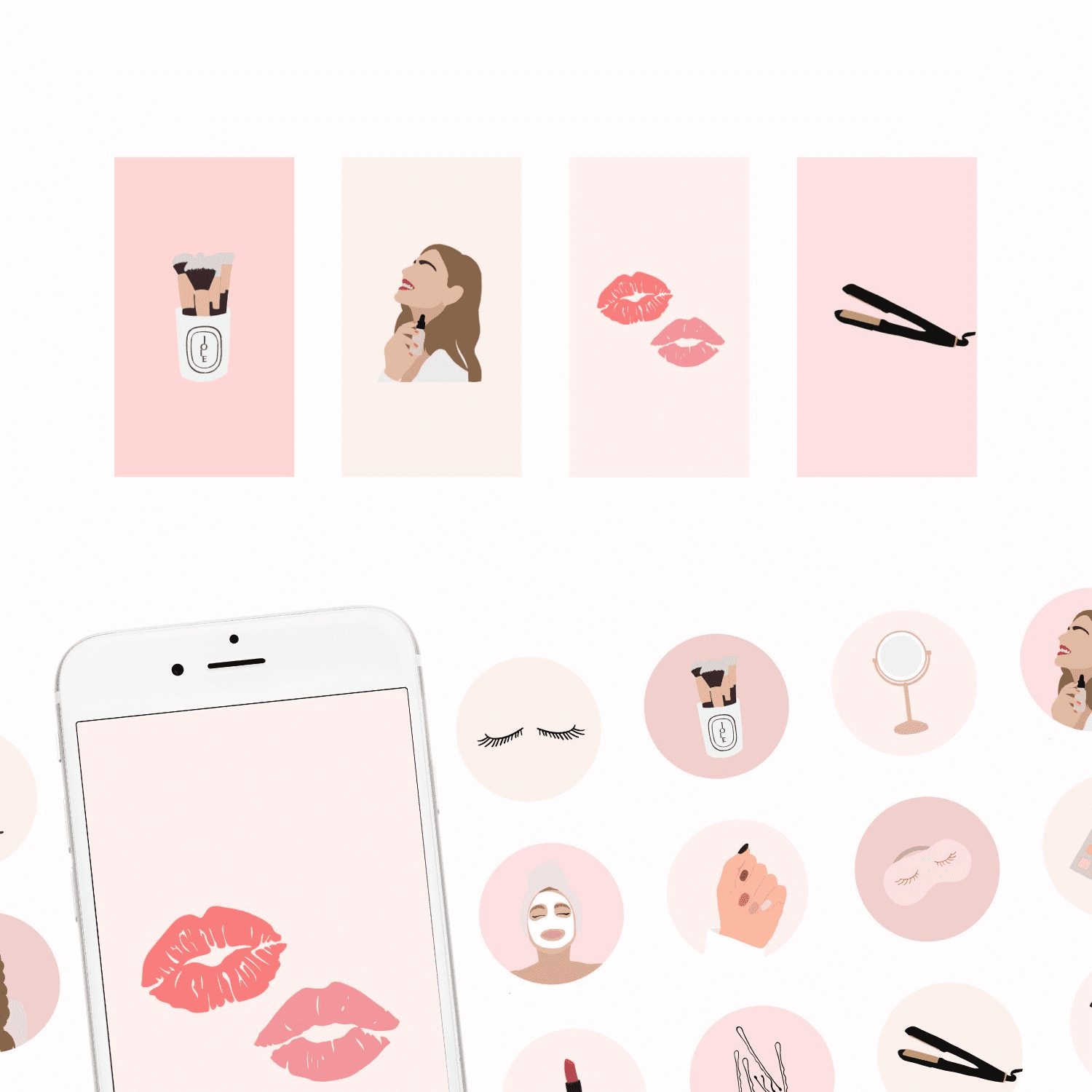 Beauty Instagram Highlight Icons cover.