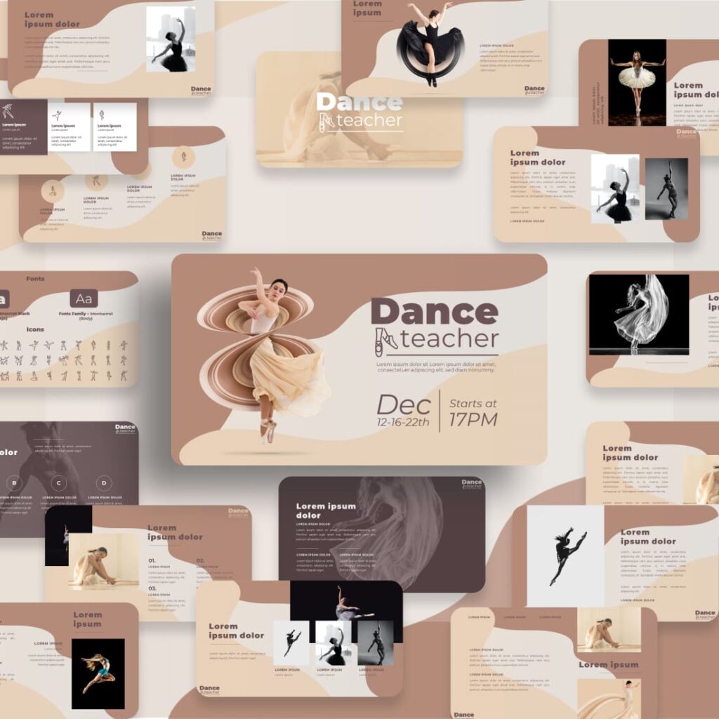Dance Teacher Google Slides Theme – MasterBundles
