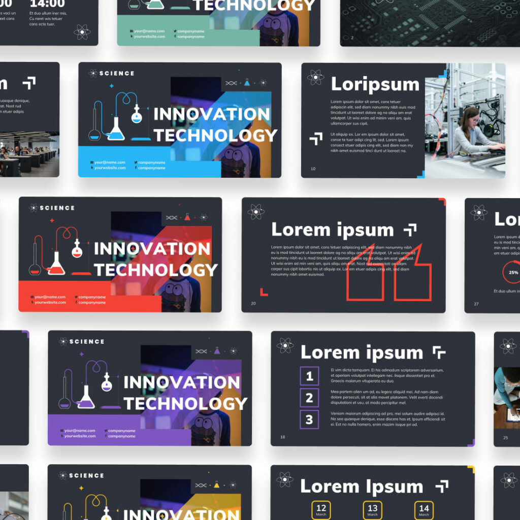 Nanotechnology Powerpoint Template MasterBundles
