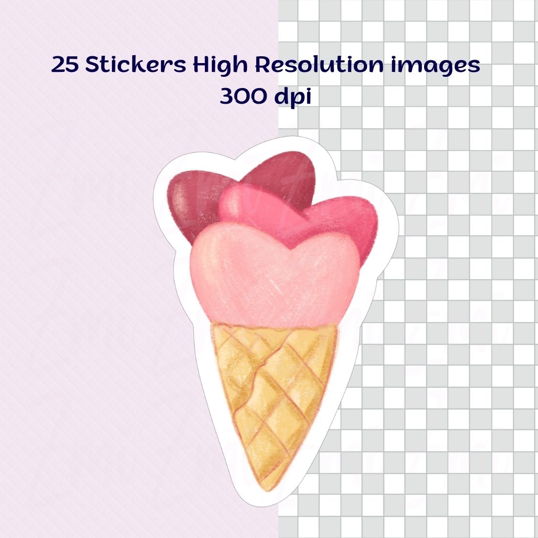 Valentine's Day Digital Stickers Pack PNG