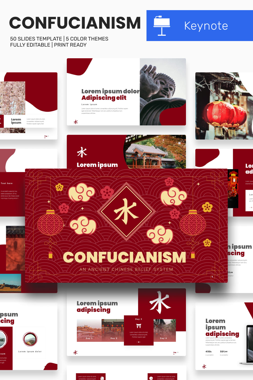 Confucianism Presentation Keynote Template.
