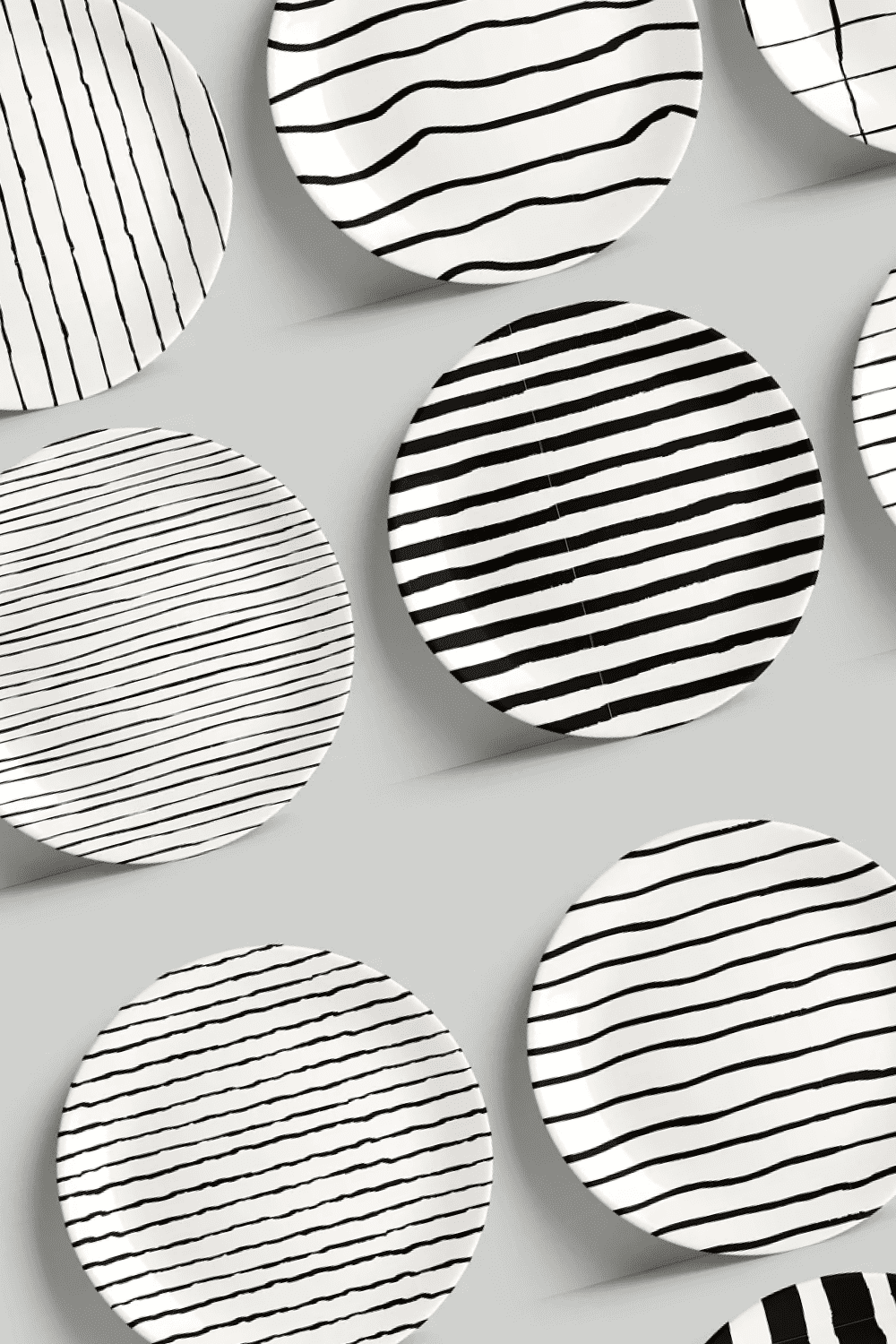 3 handmade striped patterns