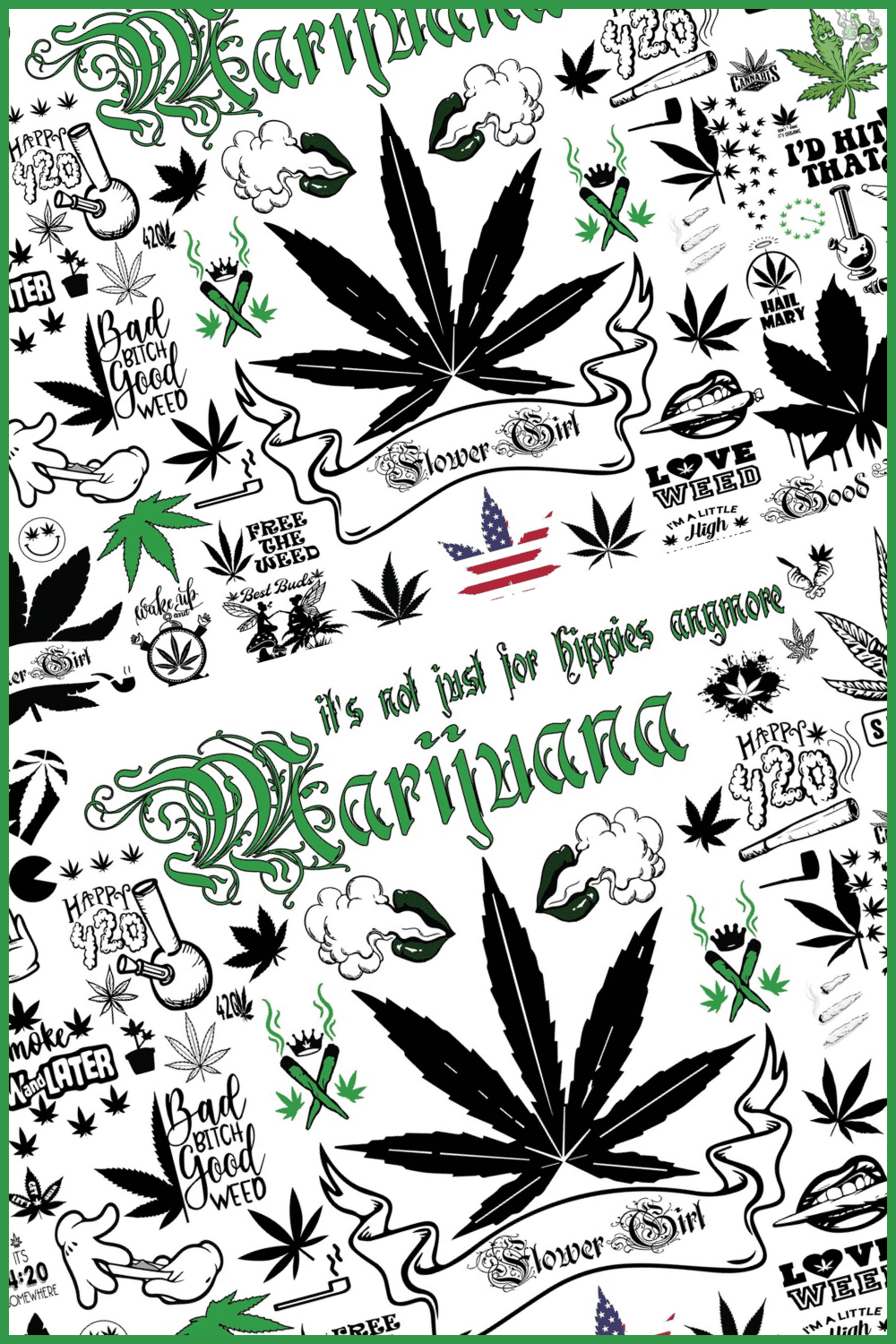 Marijuana Leaf SVG.