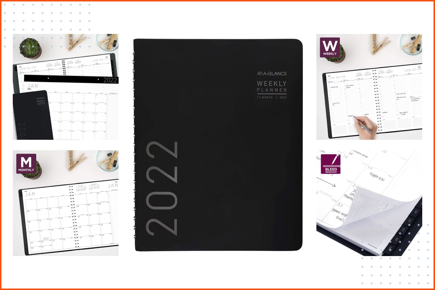 2022 Weekly & Monthly Planner.
