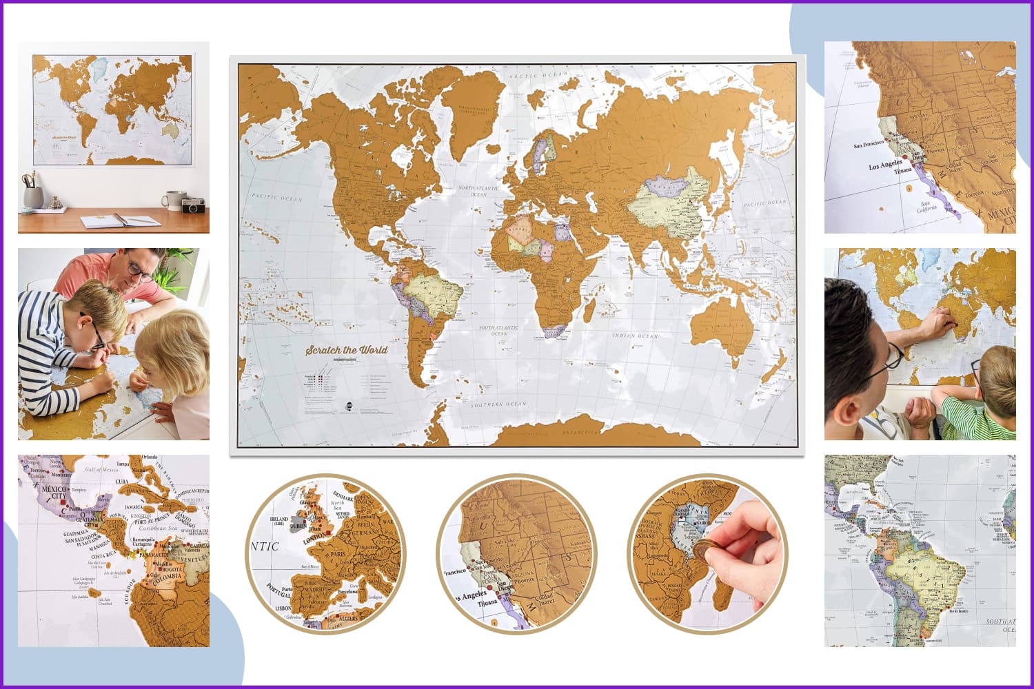 Scratch the World Travel Map – Scratch Off World Map Poster.