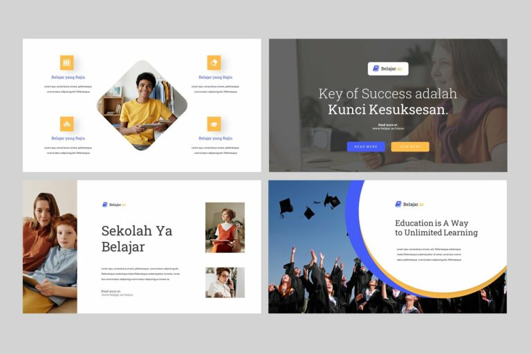 Belajar - Education Powerpoint – MasterBundles