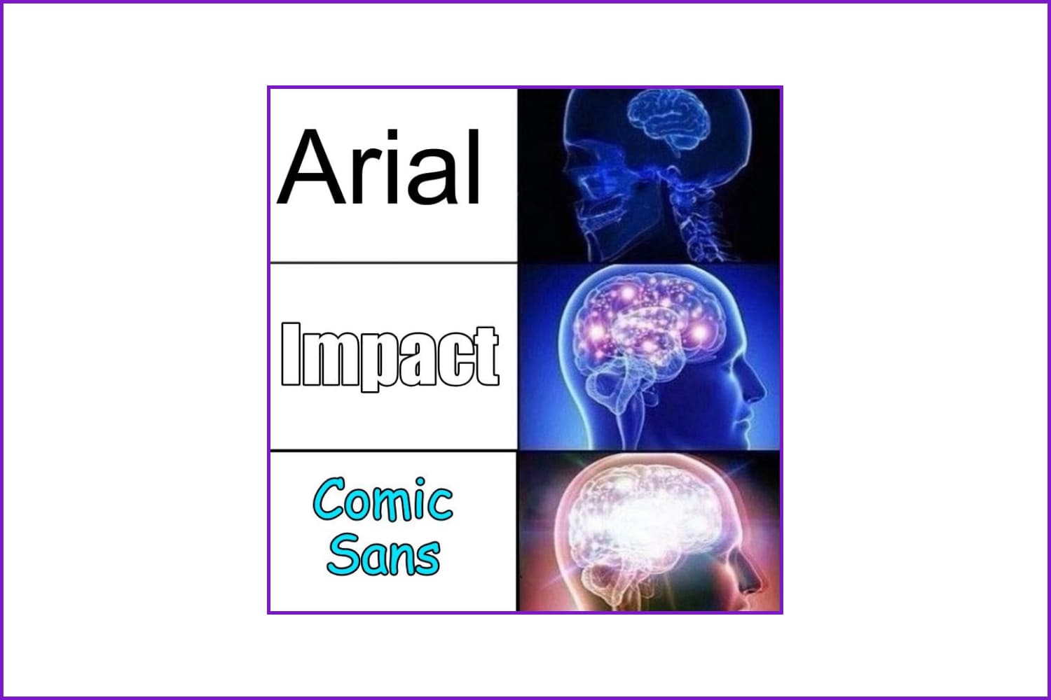 Sculls with active thinking brains.