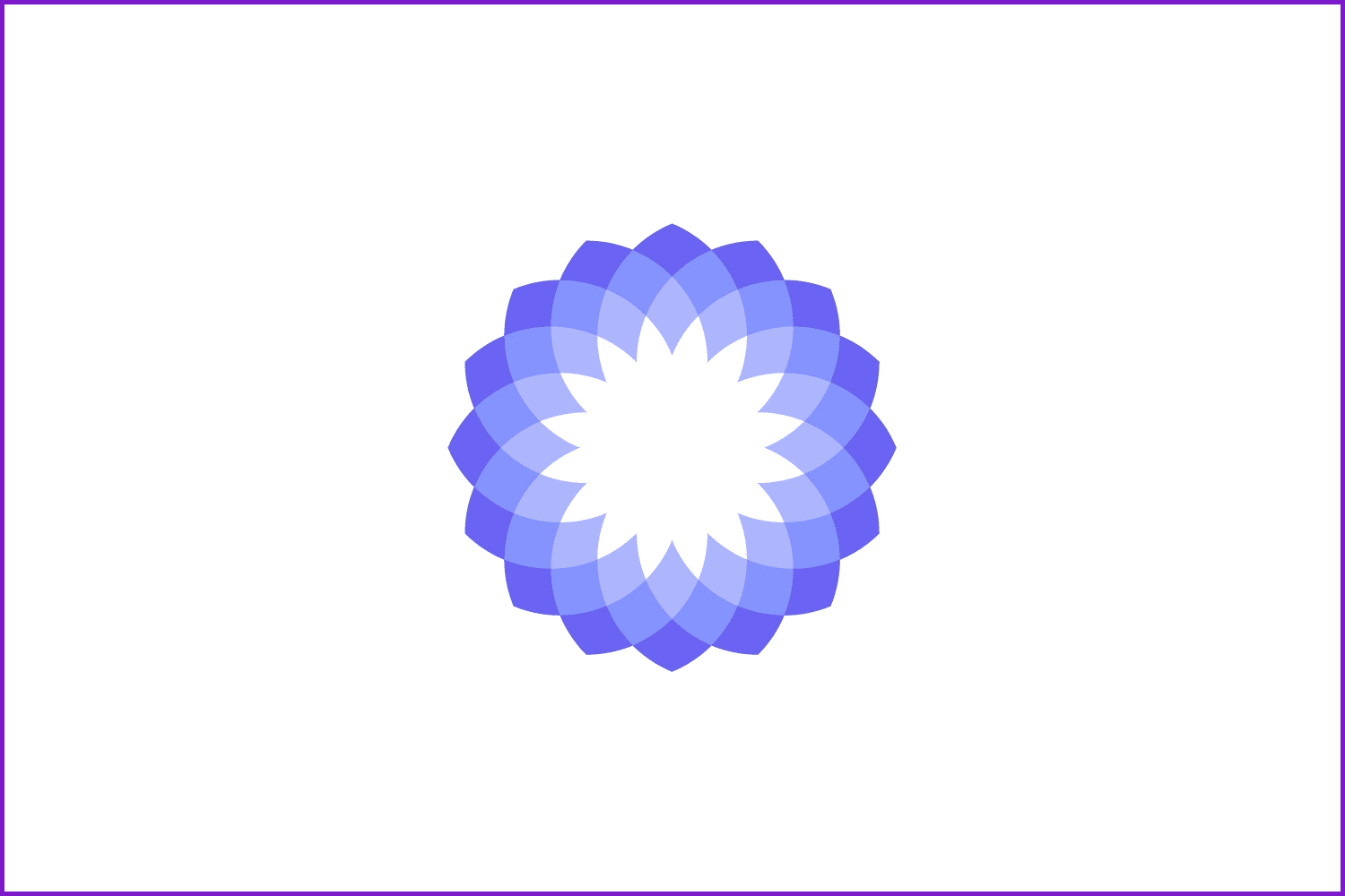 Delicate purple mandala.