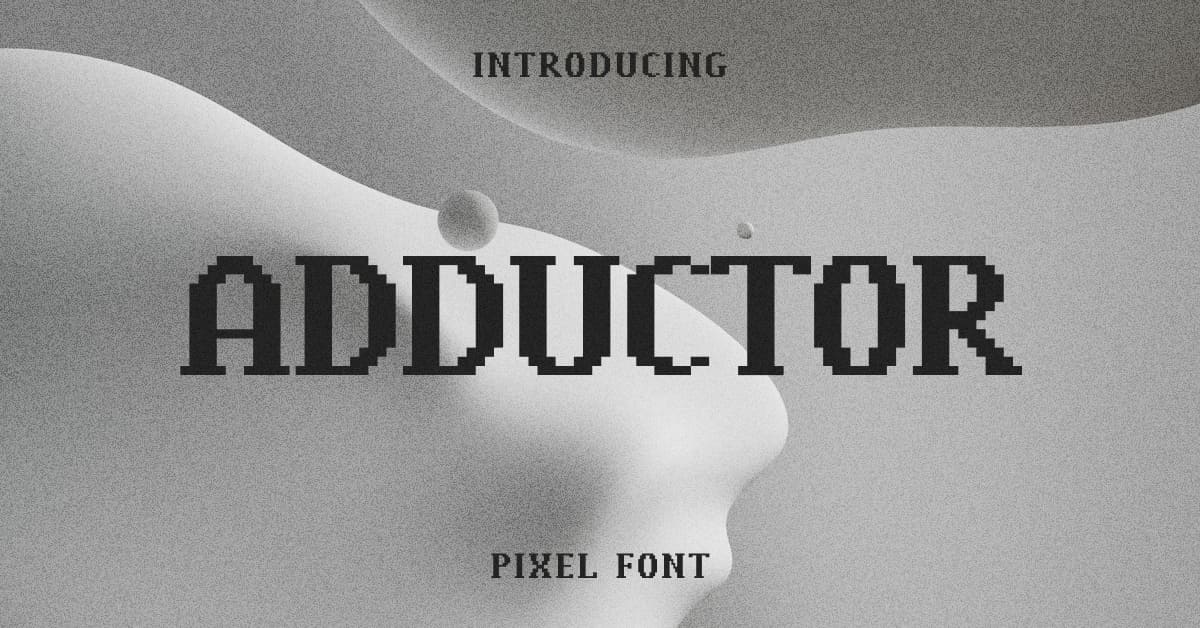 Adductor Pixel Font for Facebook.