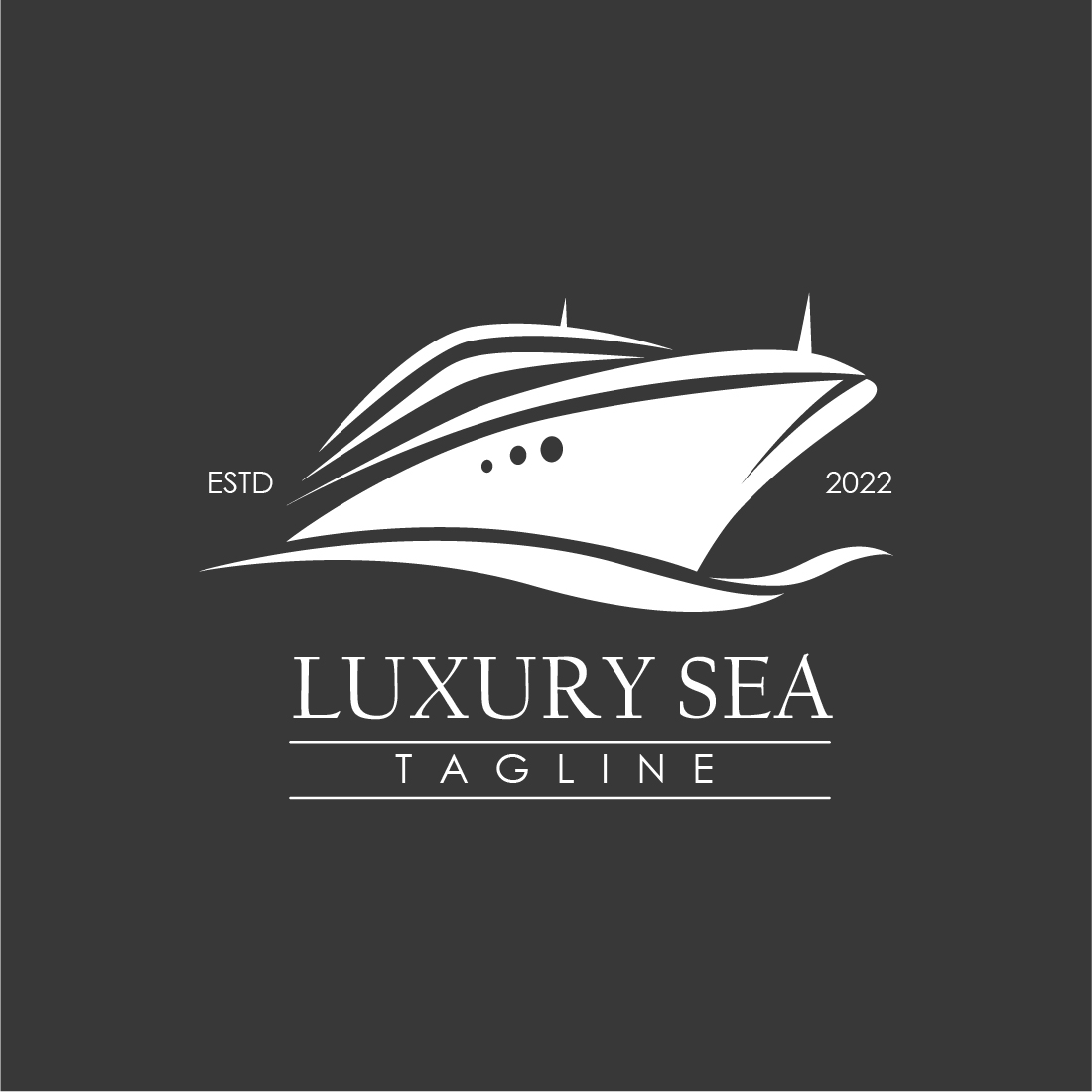 Luxury Sea Style Logo Collection.