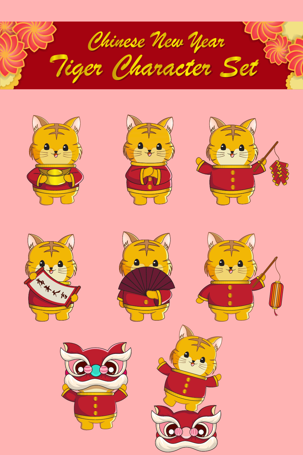 Tiger Character Chinese New Year pinterest.