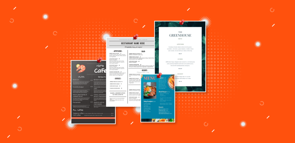 best restaurant menu templates for ms word and google docs.