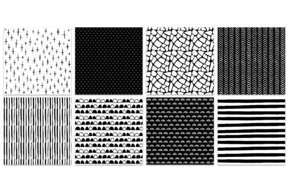 Black & White Basics Digital Paper Pack – MasterBundles