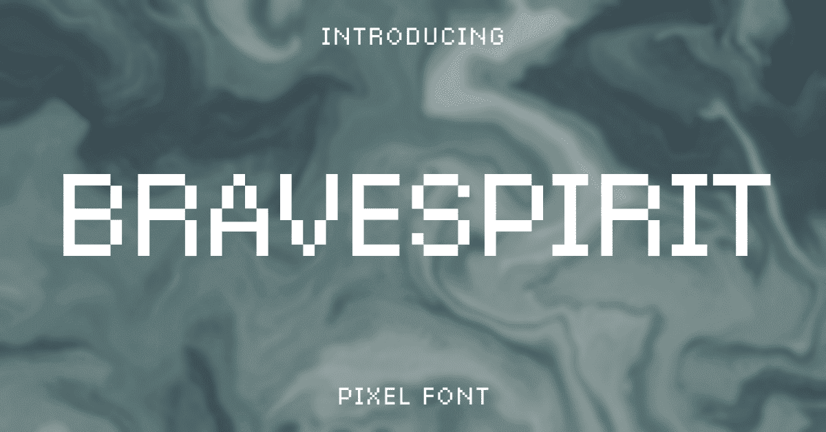 Bravespirit Pixel Font for Facebook.