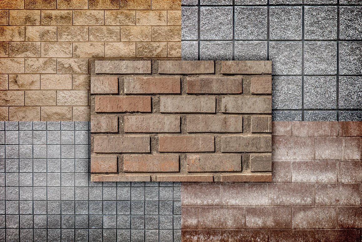 Classic brick textures.