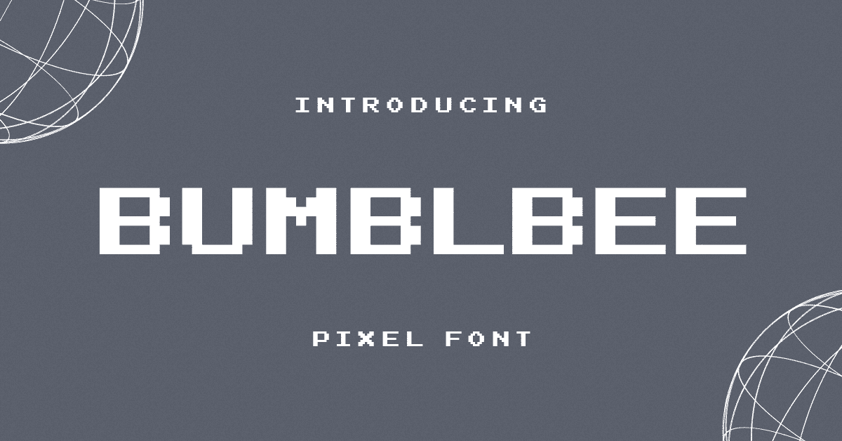 Bumblbee Pixel Font for Facebook.