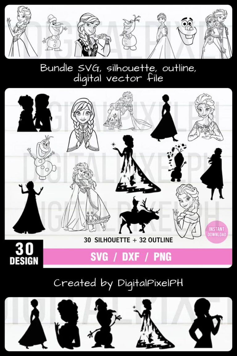 Bundle SVG Silhouette – MasterBundles