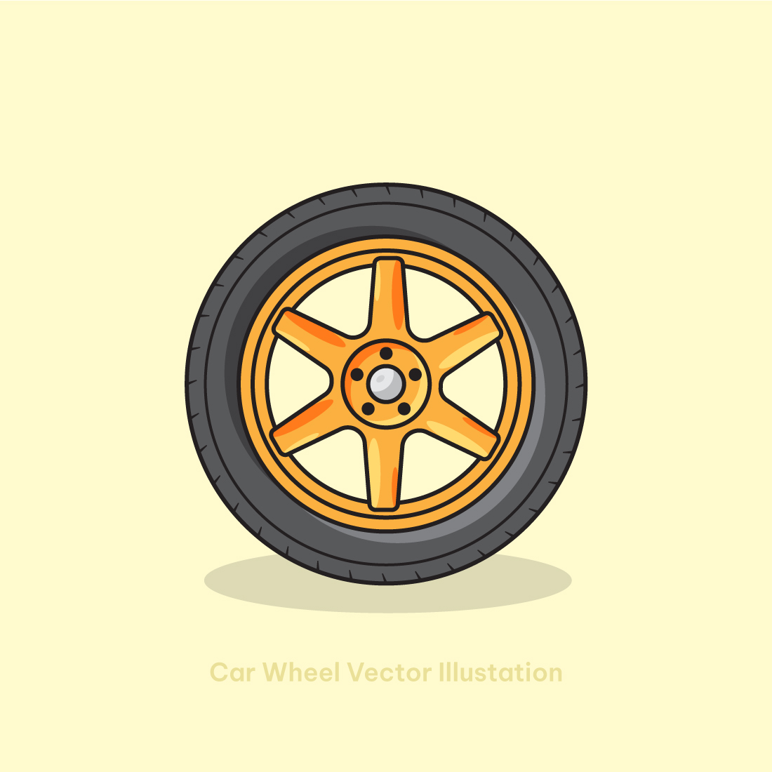 car wheels vector illustration 1