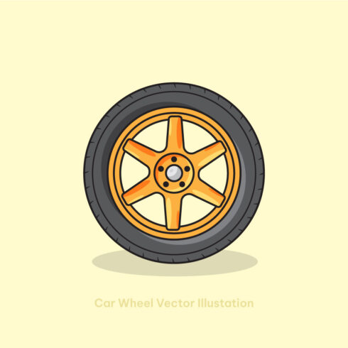 car wheels vector illustration