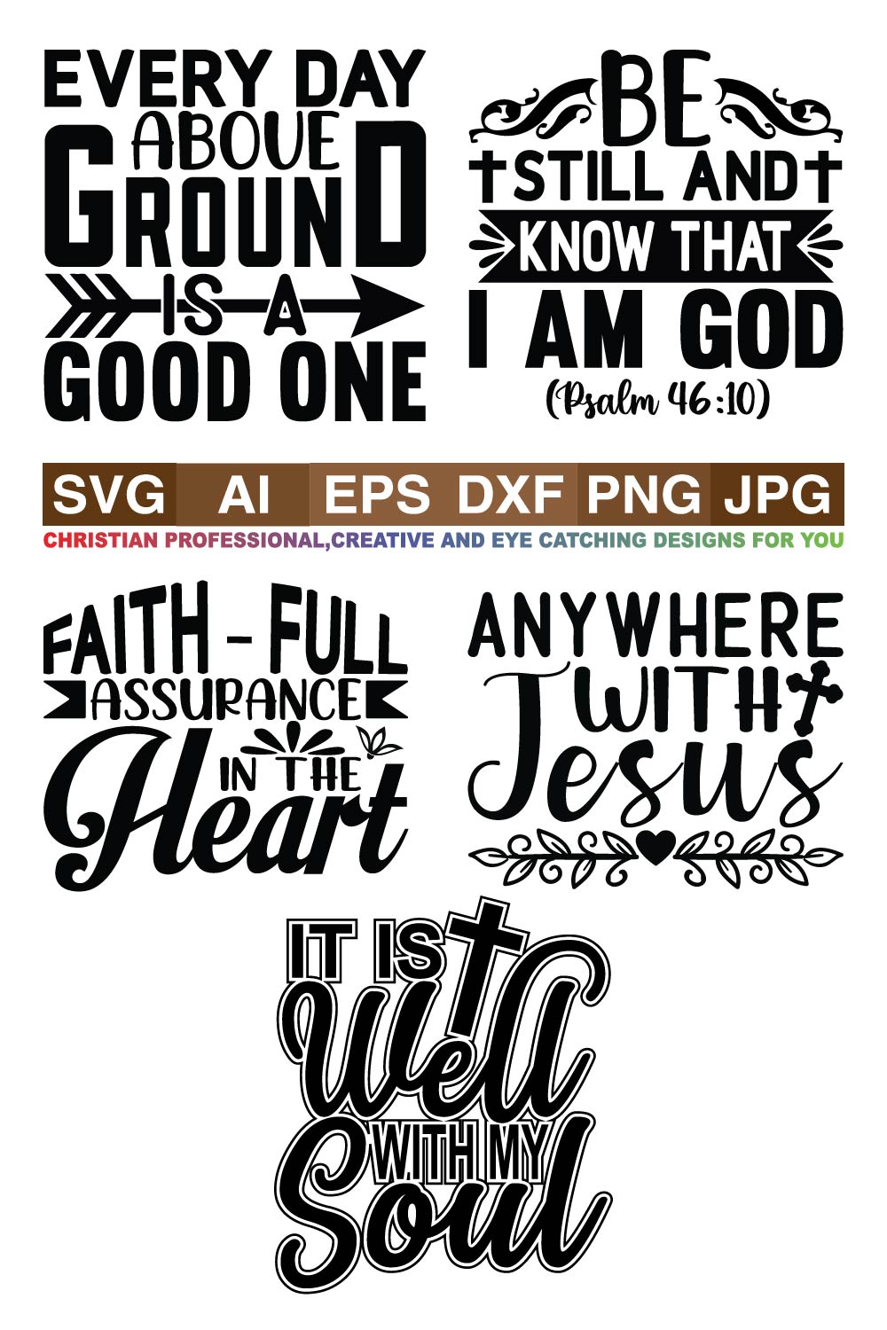 Christian, Jesus SVG Designs Bundle pinterest.