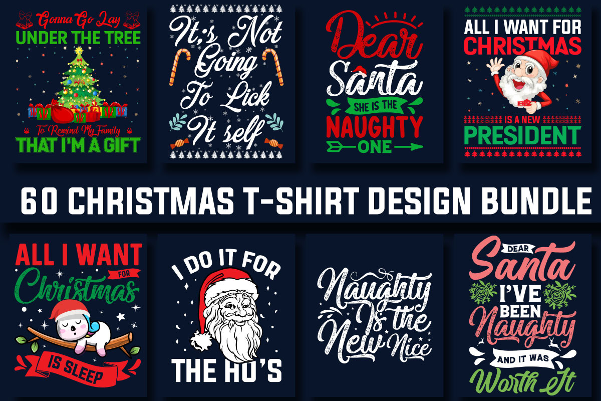 Diverse of Christmas t-shirts.