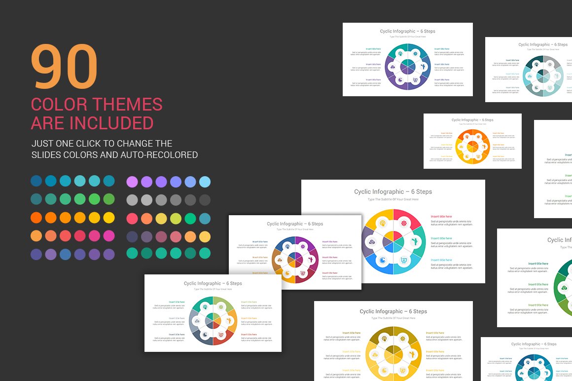 This collection includes 90 color themes.