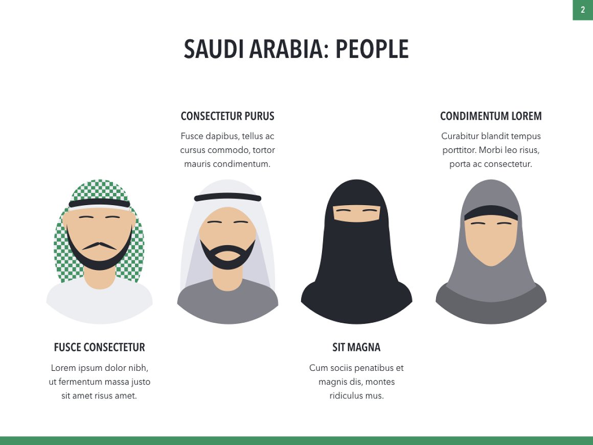 Diverse of people in Saudi Arabia.