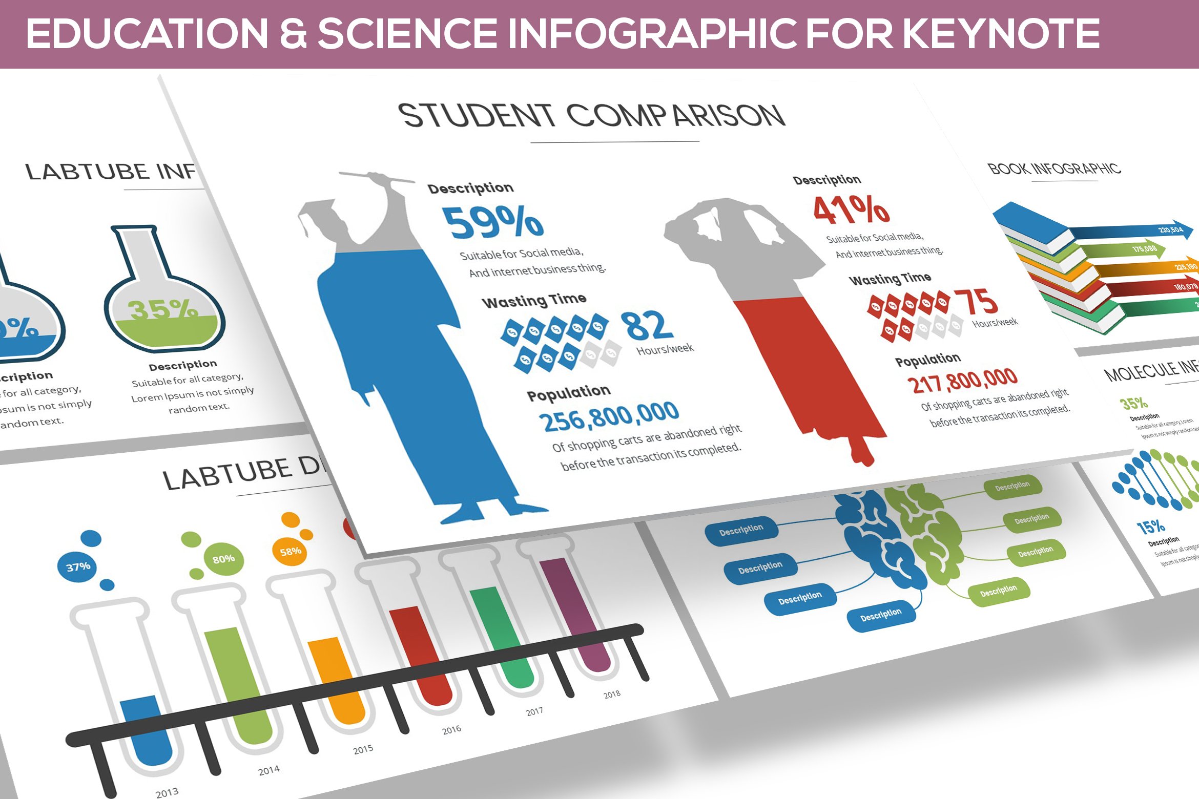 Bright infographic collection.