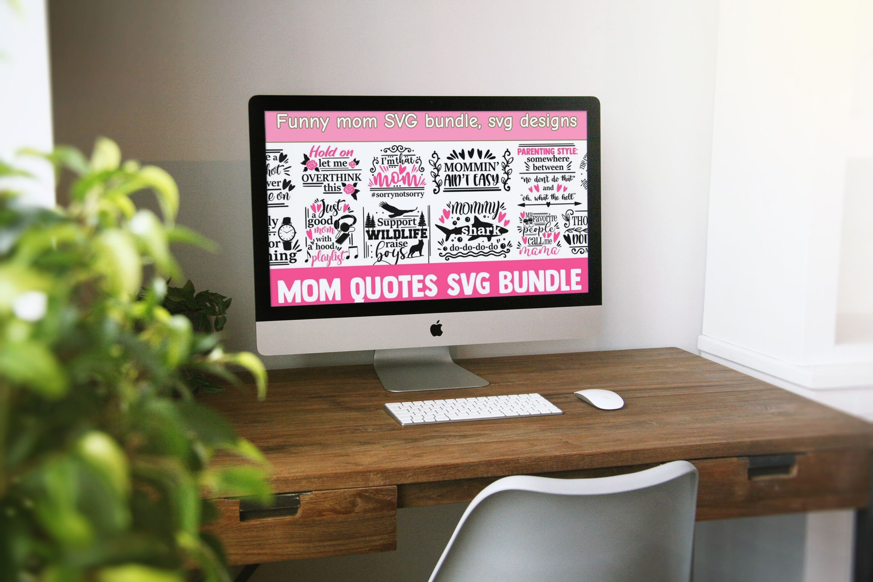 Funny mom SVG bundle, svg designs - desktop.