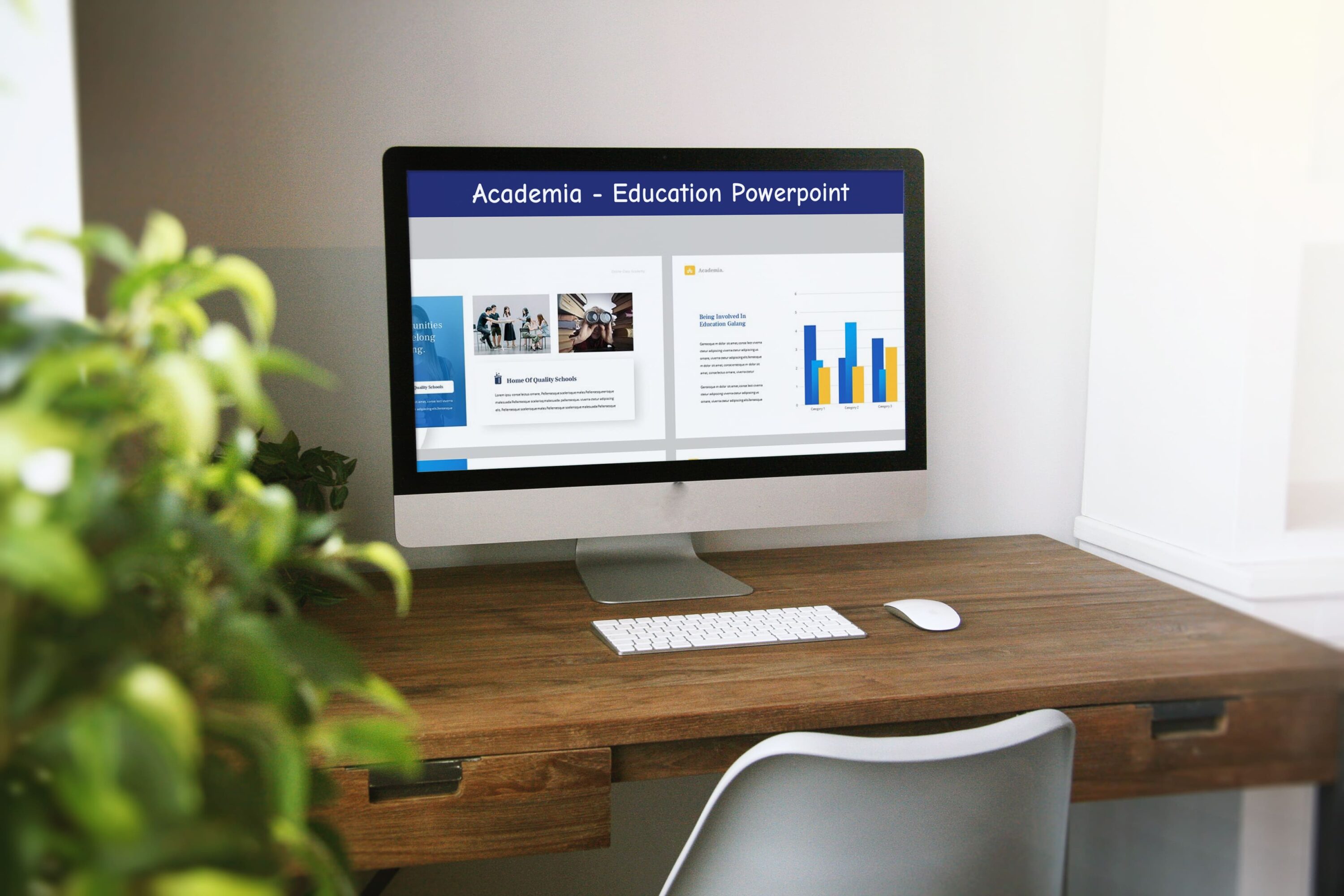 Academia - Education Powerpoint - desktop.