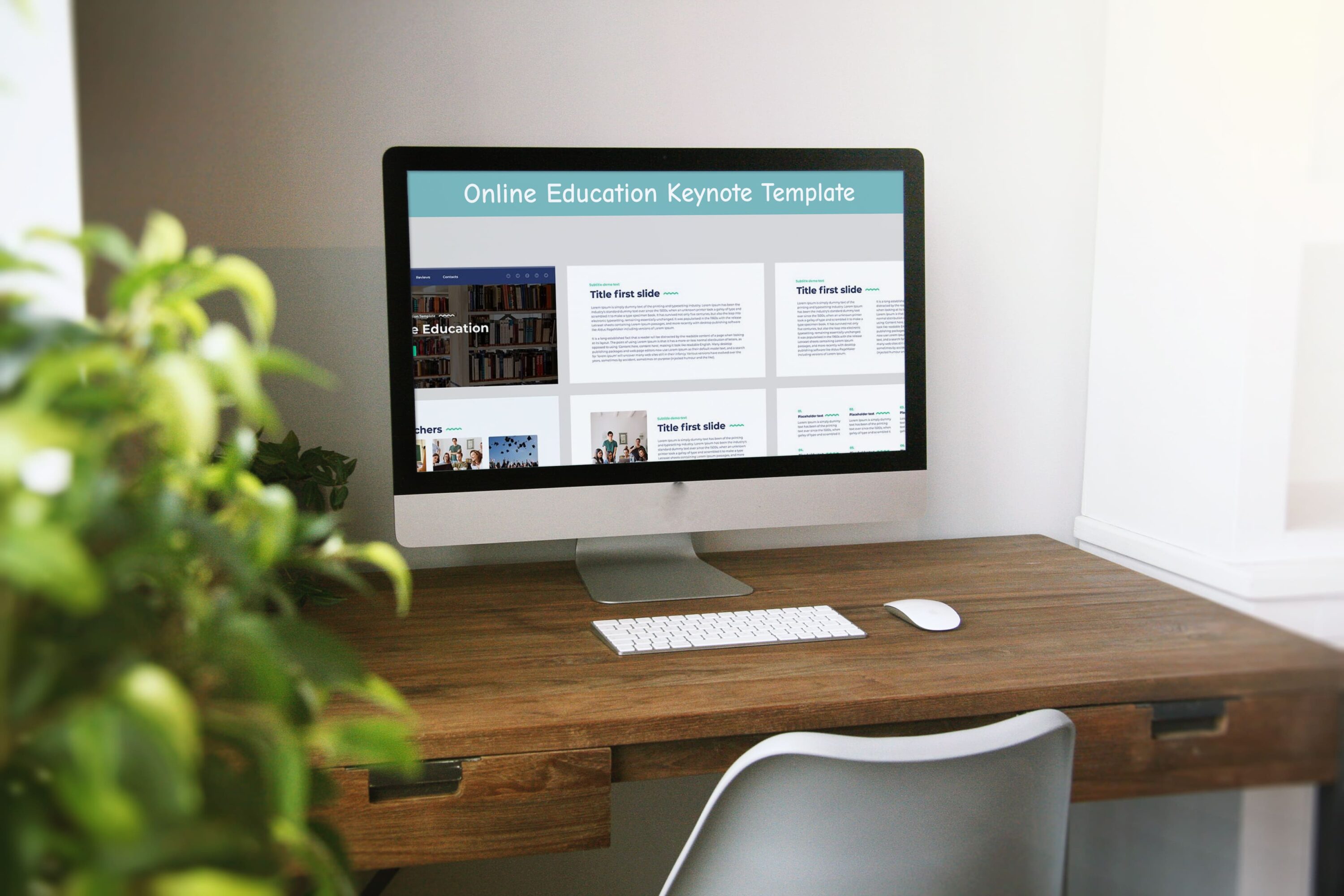 Online Education Keynote Template - desktop.
