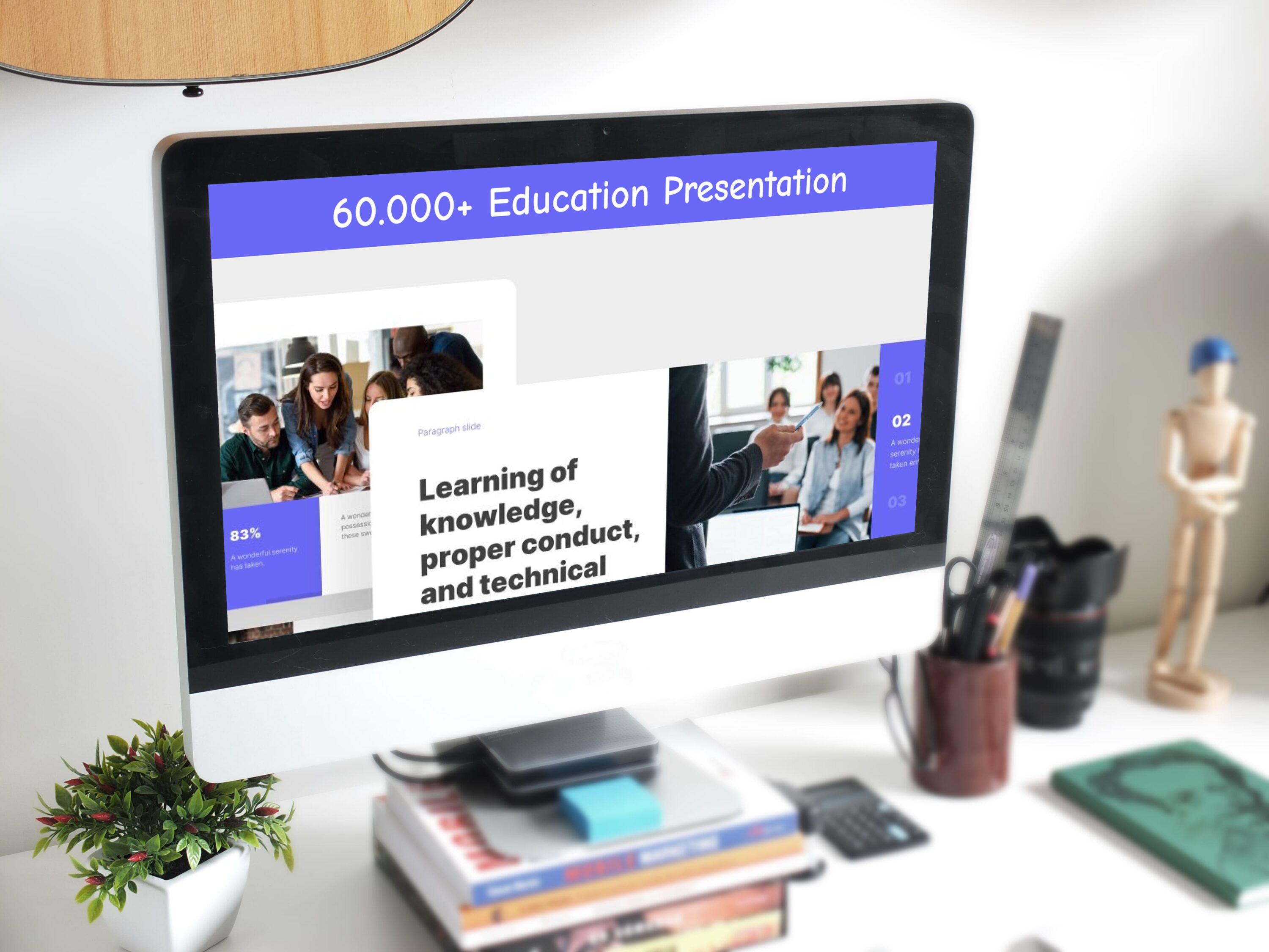 60.000+ Education Presentation Template - desktop.