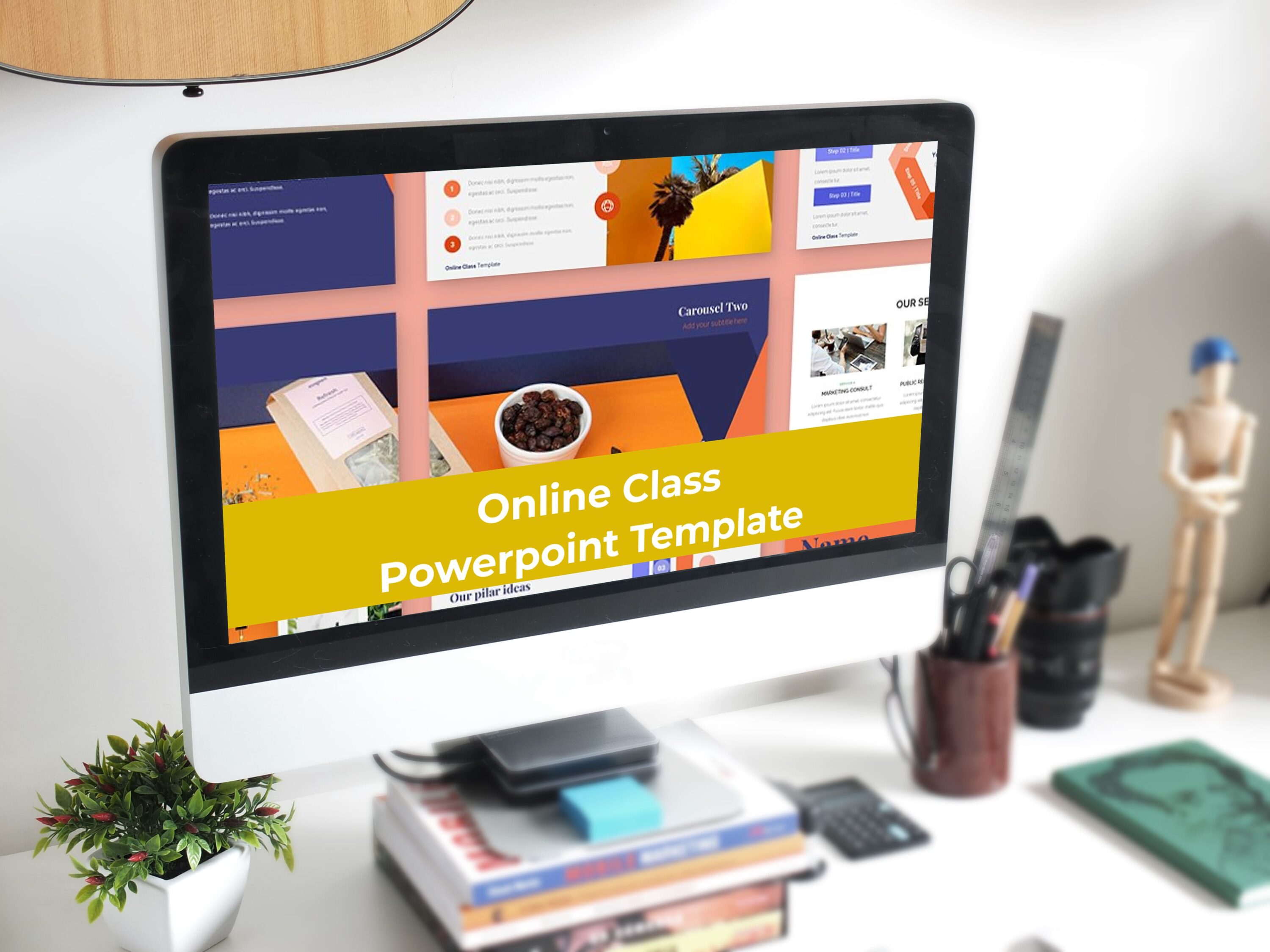 Online Class | Powerpoint Template - desktop.