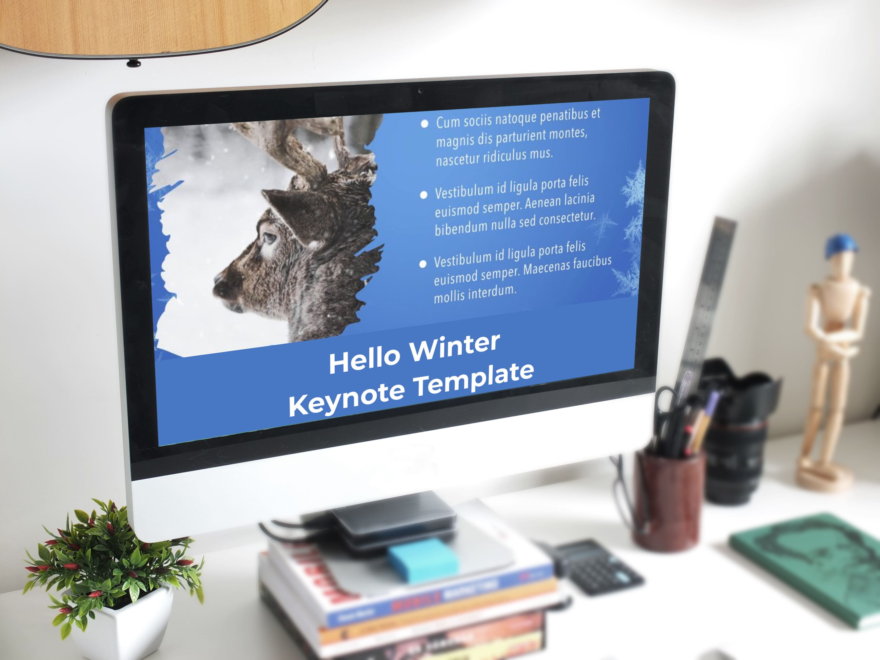 Hello Winter Keynote Template - desktop.